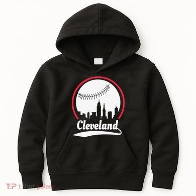 Cleveland Skyline Baseball Kids Hoodie