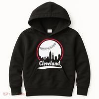 Cleveland Skyline Baseball Kids Hoodie thumb 0