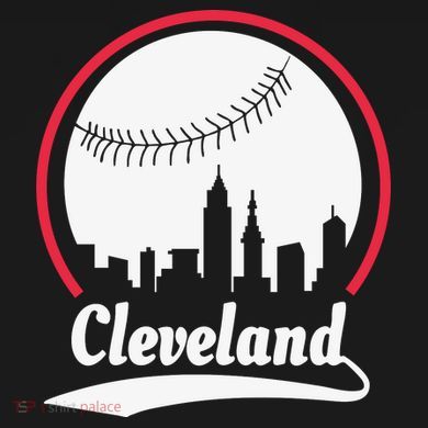 Cleveland Skyline Baseball Short Acrylic Beanie