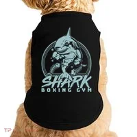 Cool Shark Boxing Gym Logo Doggie Tank thumb 0