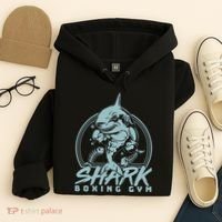 Cool Shark Boxing Gym Logo Hoodie thumb 4
