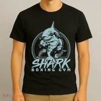 Cool Shark Boxing Gym Logo T-Shirt thumb 3