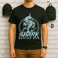 Cool Shark Boxing Gym Logo T-Shirt thumb 6