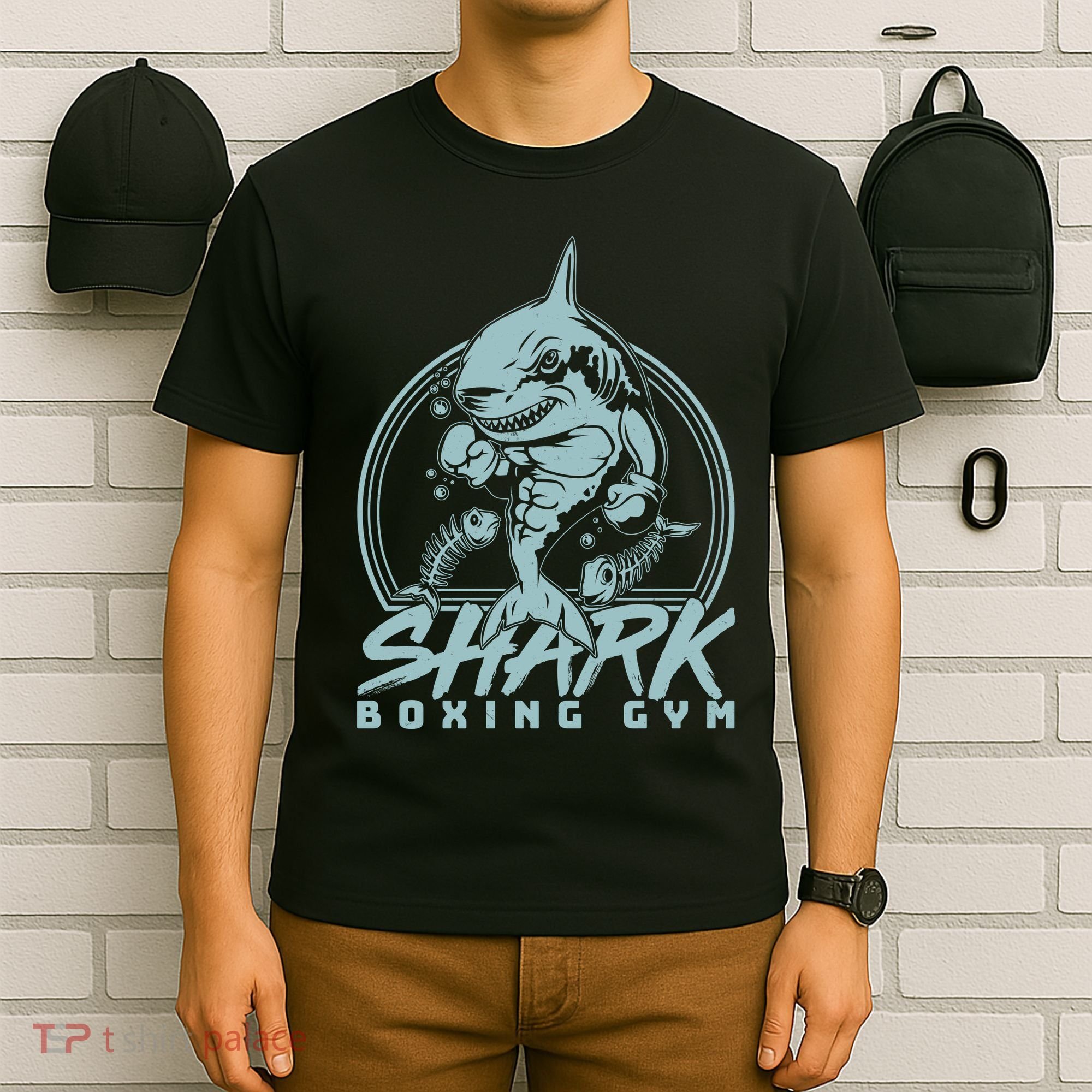 Cool Shark Boxing Gym Logo T-Shirt