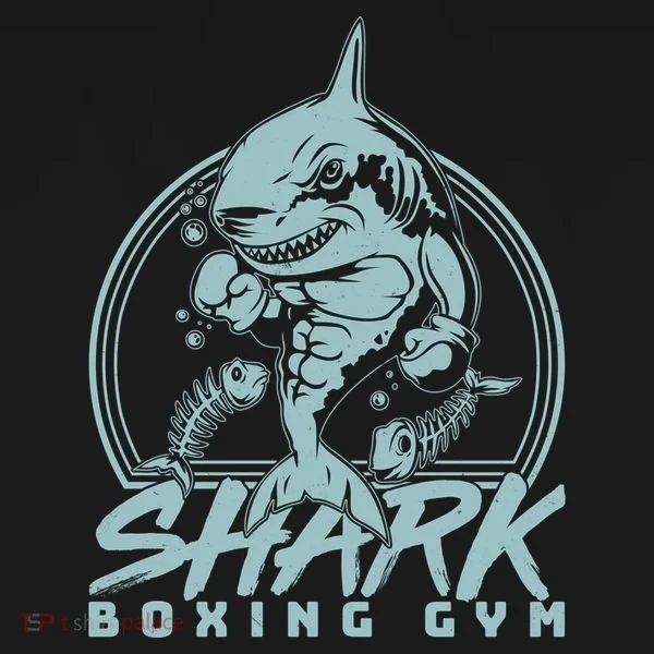 Cool Shark Boxing Gym Logo Bucket Hat