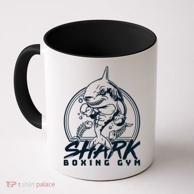 Cool Shark Boxing Gym Logo Coffee Mug
