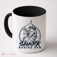 Cool Shark Boxing Gym Logo Coffee Mug thumb 0