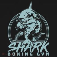 Cool Shark Boxing Gym Logo Pajama Set thumb 2
