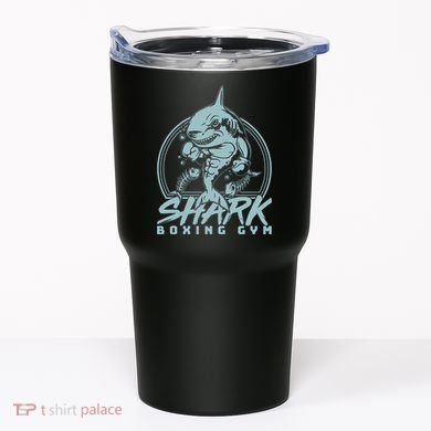 Cool Shark Boxing Gym Logo Tumbler