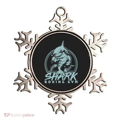 Cool Shark Boxing Gym Logo Ornament