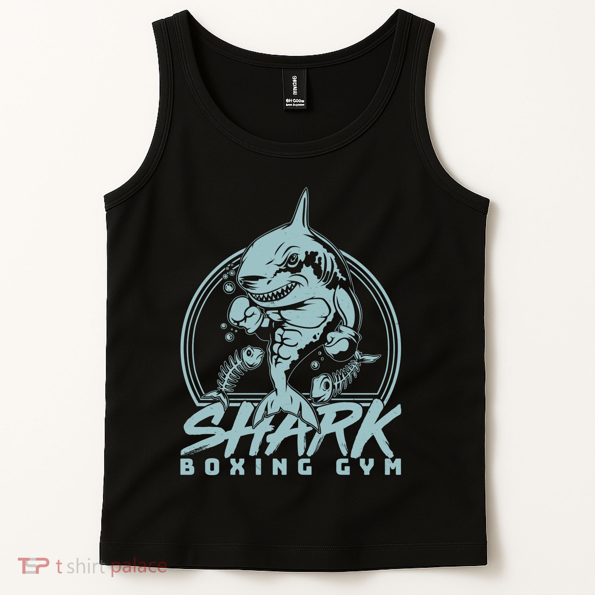 Cool Shark Boxing Gym Logo Tank Top