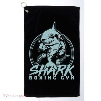 Cool Shark Boxing Gym Logo Golf Towel