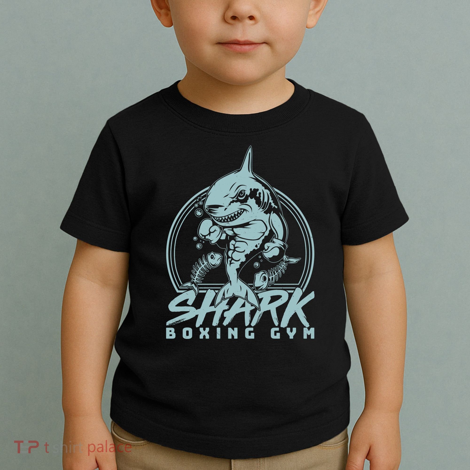Cool Shark Boxing Gym Logo Toddler T-Shirt