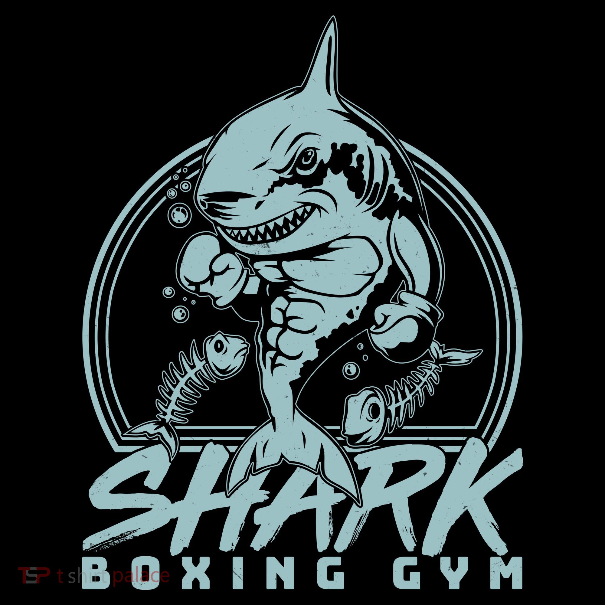 Cool Shark Boxing Gym Logo Toddler T-Shirt