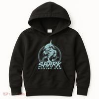 Cool Shark Boxing Gym Logo Kids Hoodie thumb 0