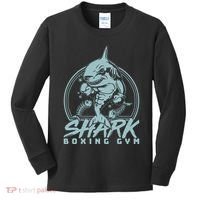 Cool Shark Boxing Gym Logo Kids Long Sleeve Shirt thumb 0
