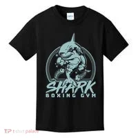 Cool Shark Boxing Gym Logo Kids T-Shirt thumb 0