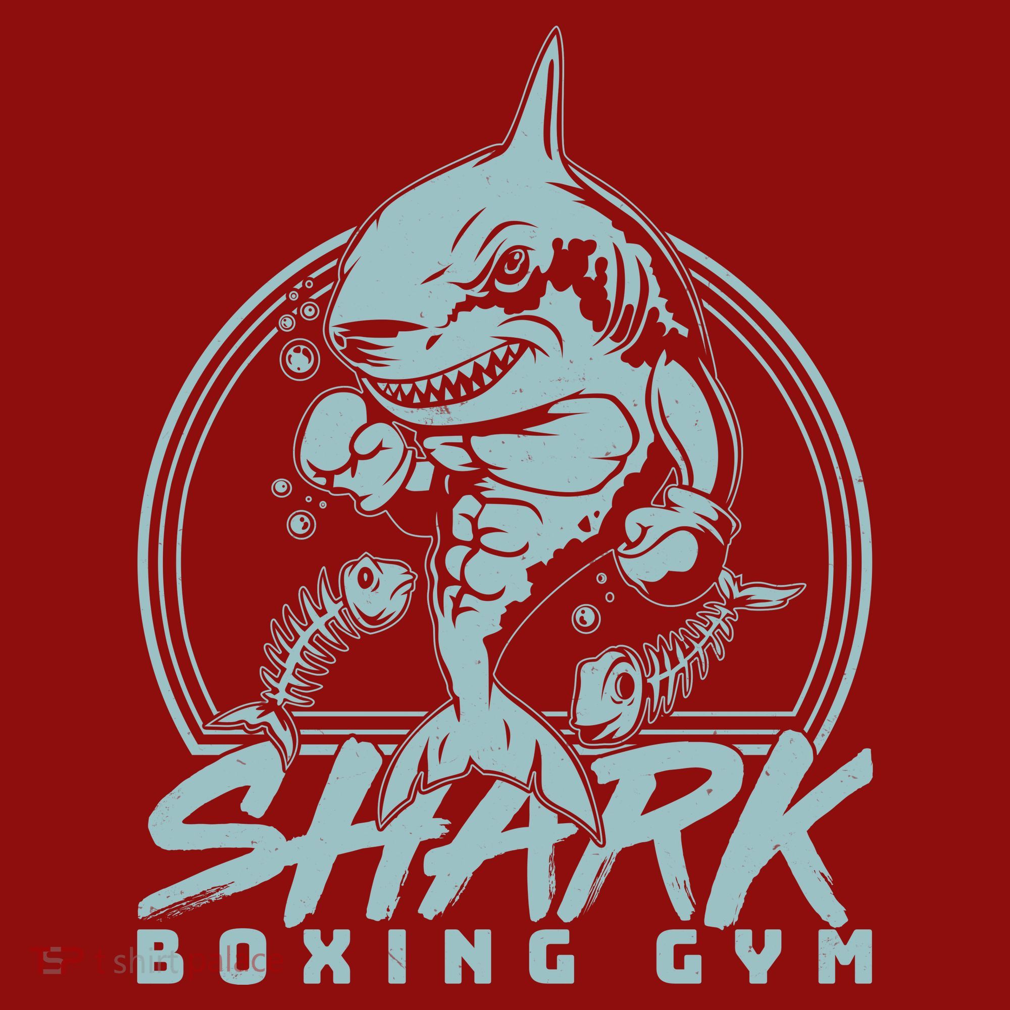 Cool Shark Boxing Gym Logo Long Sleeve Shirt