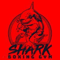 Cool Shark Boxing Gym Logo Santa Hat thumb 1