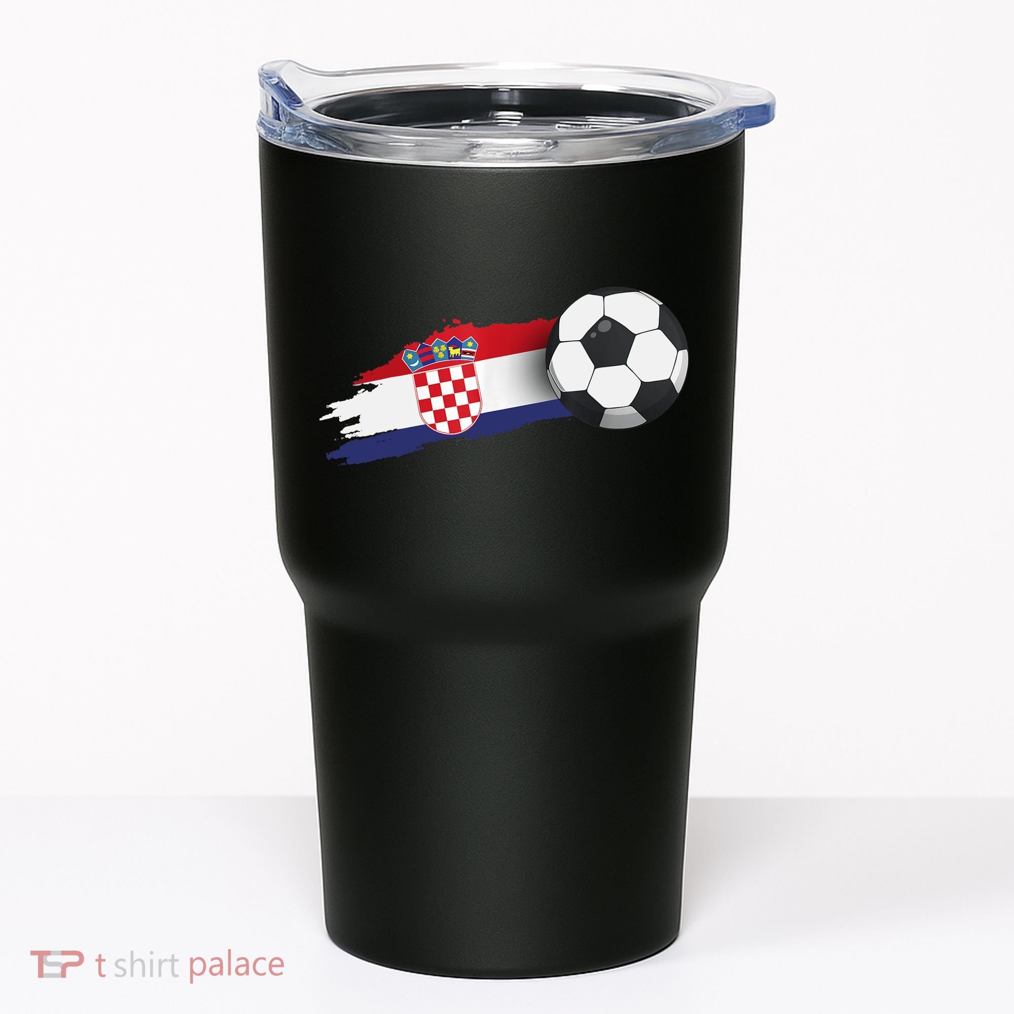 Croatia Soccer Ball Tumbler