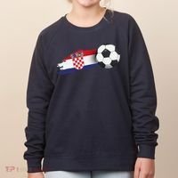 Croatia Soccer Ball Women's Sweatshirt thumb 0