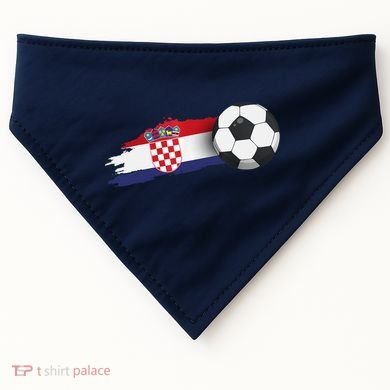 Croatia Soccer Ball USA-Made Doggie Bandana