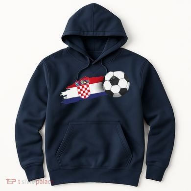 Croatia Soccer Ball Hoodie