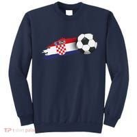 Croatia Soccer Ball Sweatshirt thumb 0