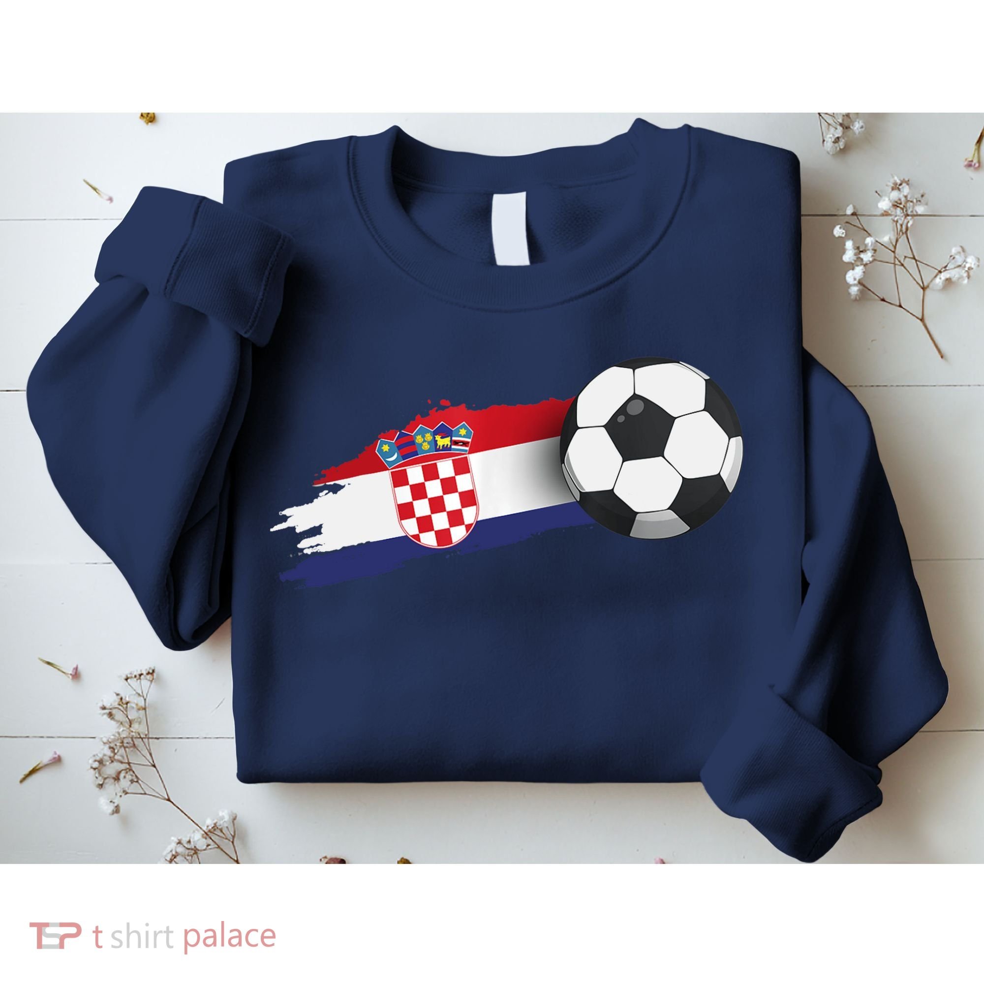 Croatia Soccer Ball Sweatshirt
