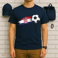 Croatia Soccer Ball T-Shirt thumb 6