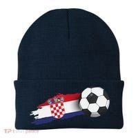 Croatia Soccer Ball Beanie thumb 0