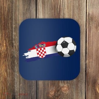 Croatia Soccer Ball Coaster