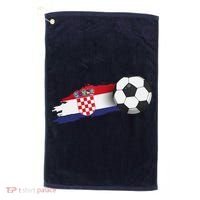 Croatia Soccer Ball Golf Towel thumb 0