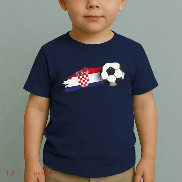 Croatia Soccer Ball Toddler T-Shirt