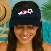 Croatia Soccer Ball Visor thumb 2