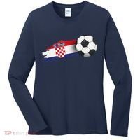 Croatia Soccer Ball Women's Long Sleeve Shirt thumb 0