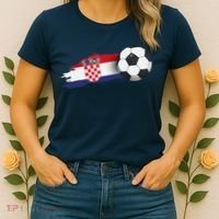 Croatia Soccer Ball Women's T-Shirt thumb 2