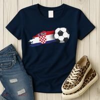Croatia Soccer Ball Women's T-Shirt thumb 3