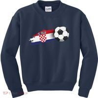 Croatia Soccer Ball Kids Sweatshirt thumb 0