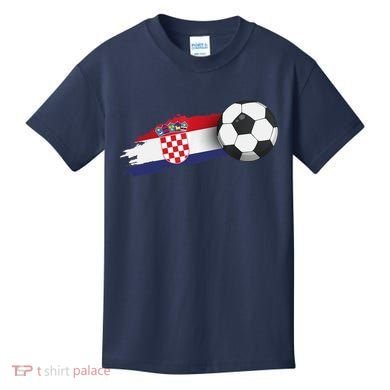 Croatia Soccer Ball Kids T-Shirt