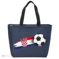 Croatia Soccer Ball Tote Bag thumb 0