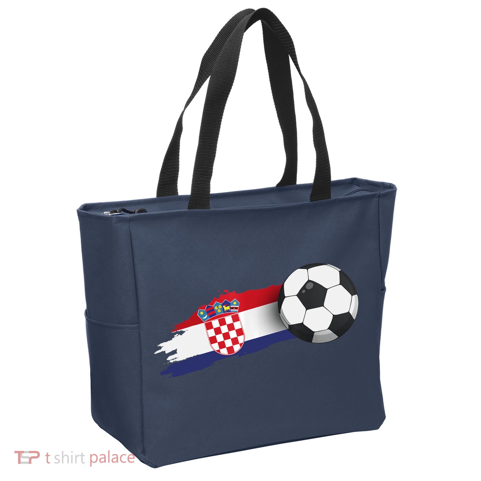 Croatia Soccer Ball Tote Bag