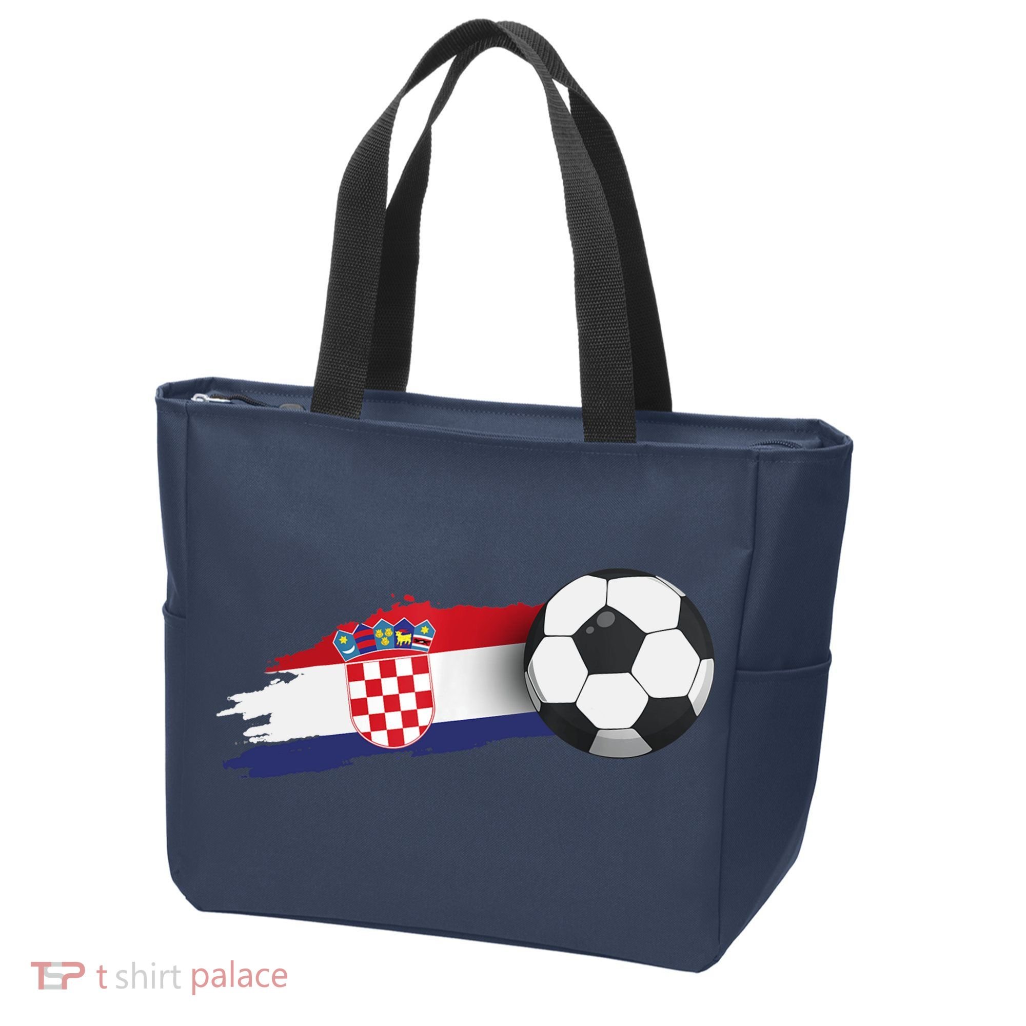 Croatia Soccer Ball Tote Bag