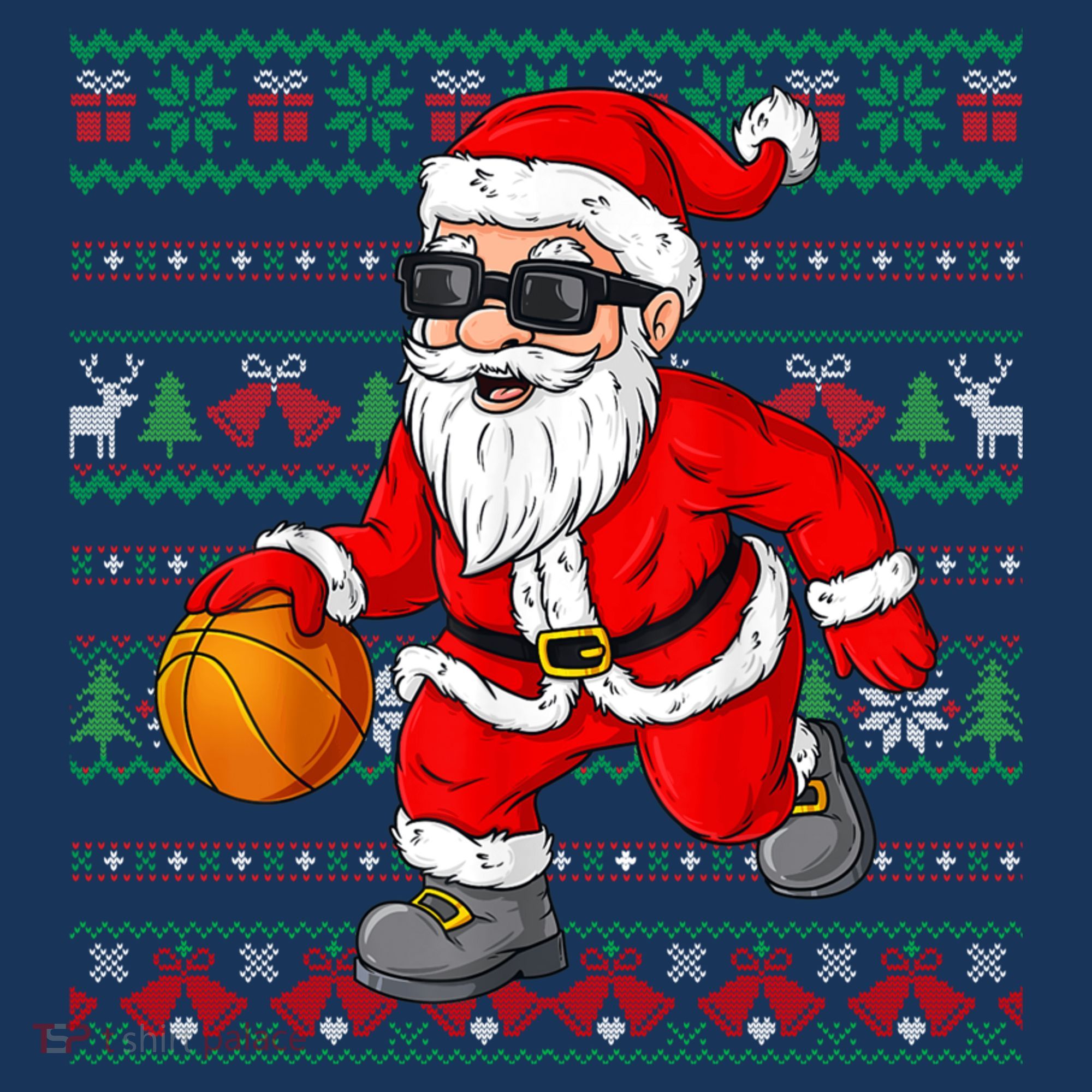 Christmas Santa Basketball Funny Sport Lover Ugly Xmas Visor