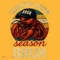 Crawfish Season Bruh Crawfish Seafood Festival Retro Sunset  Sustainable Knit Beanie thumb 2