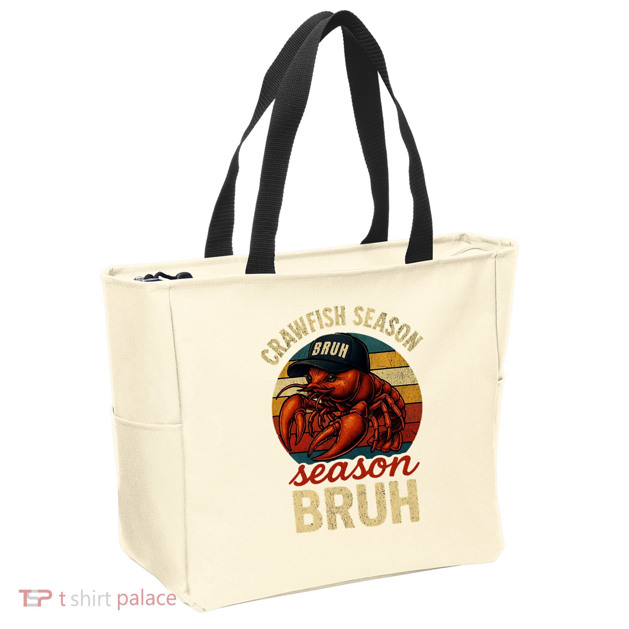 Crawfish Season Bruh Crawfish Seafood Festival Retro Sunset  Tote Bag