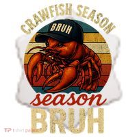 Crawfish Season Bruh Crawfish Seafood Festival Retro Sunset  Ceramic Ornament thumb 2