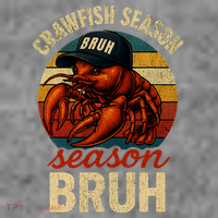 Crawfish Season Bruh Crawfish Seafood Festival Retro Sunset  Toddler Hoodie thumb 2