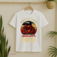 Crawfish Season Bruh Crawfish Seafood Festival Retro Sunset  T-Shirt thumb 2