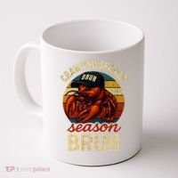 Crawfish Season Bruh Crawfish Seafood Festival Retro Sunset  Coffee Mug thumb 0